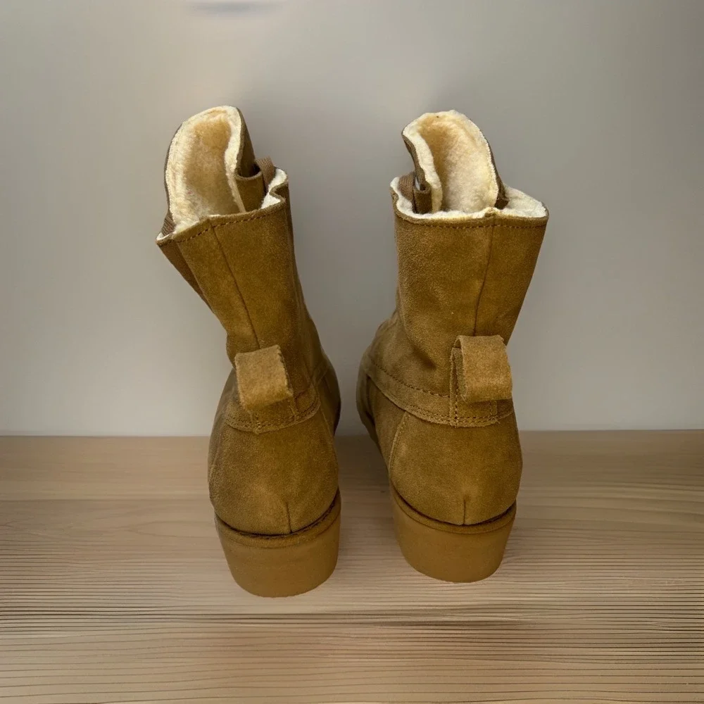 Bearpaw Krista 2025W Suede Shearling Winter Boots Women's 10‎ Unworn Wool Lined